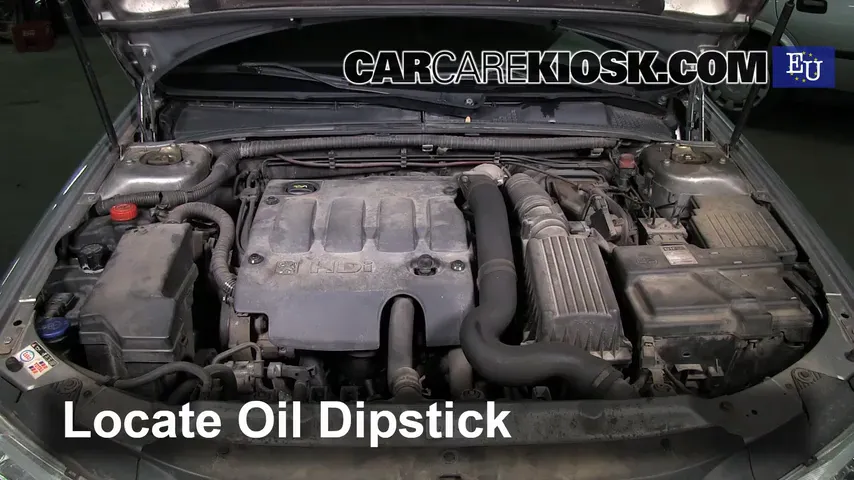 2000 Peugeot 406 LX HDi 2.0L 4 Cyl. Turbo Diesel Oil Check Oil Level